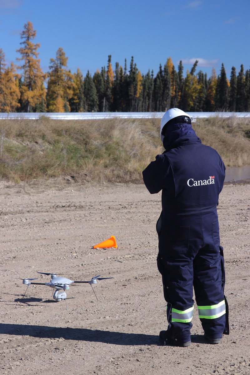 Further #BVLOSTrials efforts with <a href="/CanadianUAVs/">Canadian UAVs</a>, investigating pipeline inspections with <a href="/cenovus/">Cenovus Energy</a>. Myself, <a href="/jaredhunt/">Jared</a>, and two others on site observing for <a href="/Transport_gc/">Transport Canada</a>.