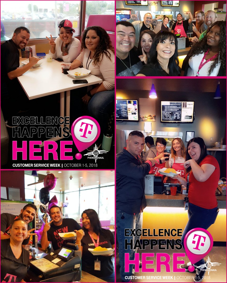 team505menaul's tweet photo. Taco Bout Excellence happening at the PhenoMenaul site!  It's #CustomerServiceAppreciation week and we're showering our employees with love...and Tacos! Thank you for being #CustomerExperienceObsessed!  #TacoTuesday @CallieField @JKalena123 @Jbetyou @kozniki @jgebing @JohnLegere https://t.co/Qlpqm7DIvX