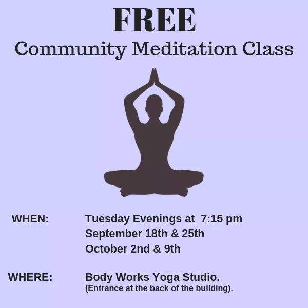 CaymanYoga's tweet photo. Meditation is for everyone! 
Join Body Works tonight, October 2nd for #Free Community #Meditation beginning at 7:15 pm. #GrandCayman https://t.co/Cdkskv0uno