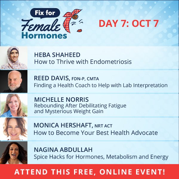 Heba Shaheed (@thepelvicexpert) on Twitter photo What are your top UNANSWERED questions about #womenshealth?Have your doctors said your labs are normal, but you don't feel normal? Are you exhausted, even after getting lots of sleep? Do you get cranky and grumpy?
#HormoneFixSummit healthaffiliate.center/21893-41.html What are your top UNANSWERED questions about #womenshealth?Have your doctors said your labs are normal, but you don't feel normal? Are you exhausted, even after getting lots of sleep? Do you get cranky and grumpy?
#HormoneFixSummit healthaffiliate.center/21893-41.html
