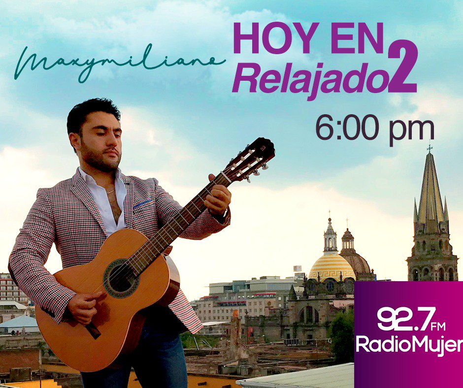 RadioMujer927FM's tweet photo. Hoy en #Relaja2Show nos estará acompañando #Maximiliano en punto de las 6pm ¡acompáñanos y pasa un rato ameno! 😉👍🎼🎵🎶
#RadioMujer927FM 🎙
#ElPoderDeTuIntuición 🔮 https://t.co/PsfwmSqDeP