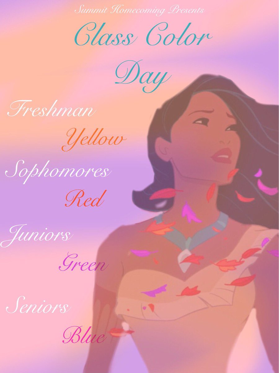 Tomorrow, we will be dressed in Class Colors of the Wind