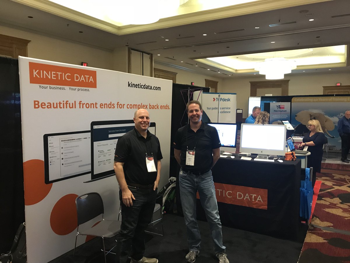 KineticData's tweet image. We&apos;re at #SMFusion showing off some beautiful front ends - come build one with us!