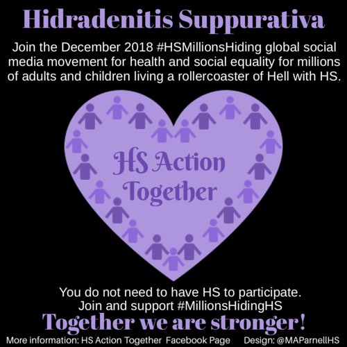 MAParnellHS's tweet photo. #HS 1 in 20 people globally. Has many names. #HSMillionsHiding #HidradenitisSuppurativaMillionsHiding #AcneInversaMillionsHiding #maladiedeverneuilMillionsHiding #HidrosandeniteSuppureeMillionsHiding #VerneuilDiseaseMillionsHiding #Inequality #stopthestigma #HSActionTogether https://t.co/3RkJsVP5cP