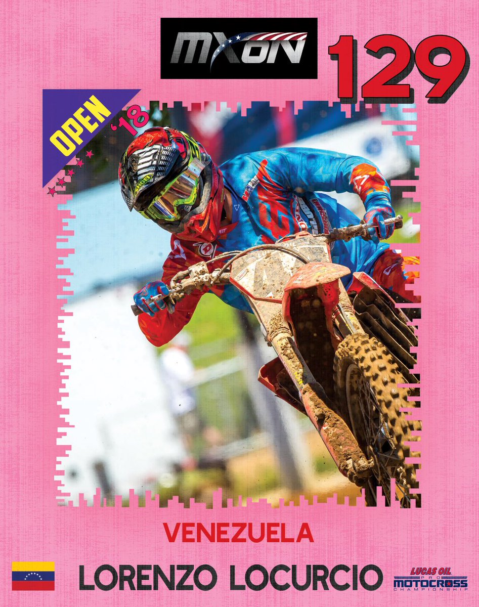 Congratulations to Lorenzo Locurcio on being chosen to represent team Venezuela at this weekend’s Motocross of Nations. | <a href="/redbudmx/">RedBud MX</a> #MXON 🇻🇪