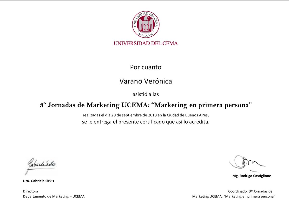 veronicavarano's tweet photo. Gracias ⁦@UCEMA_edu⁩  😀 #seguirestudiando https://t.co/HjsU0yiqe8