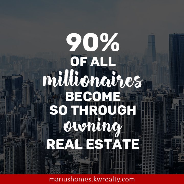 HomesMarius's tweet photo. 90% of all millionaires become so through owning real estate.
#mariushomes #createmustommarketreport #foreclosures #realestate #investments #clients #realeastateconsultant #passiverealestateinvesting #fixandflip #realtor #realestateessentials #networkofrealestate https://t.co/3lEP3Ukrjo