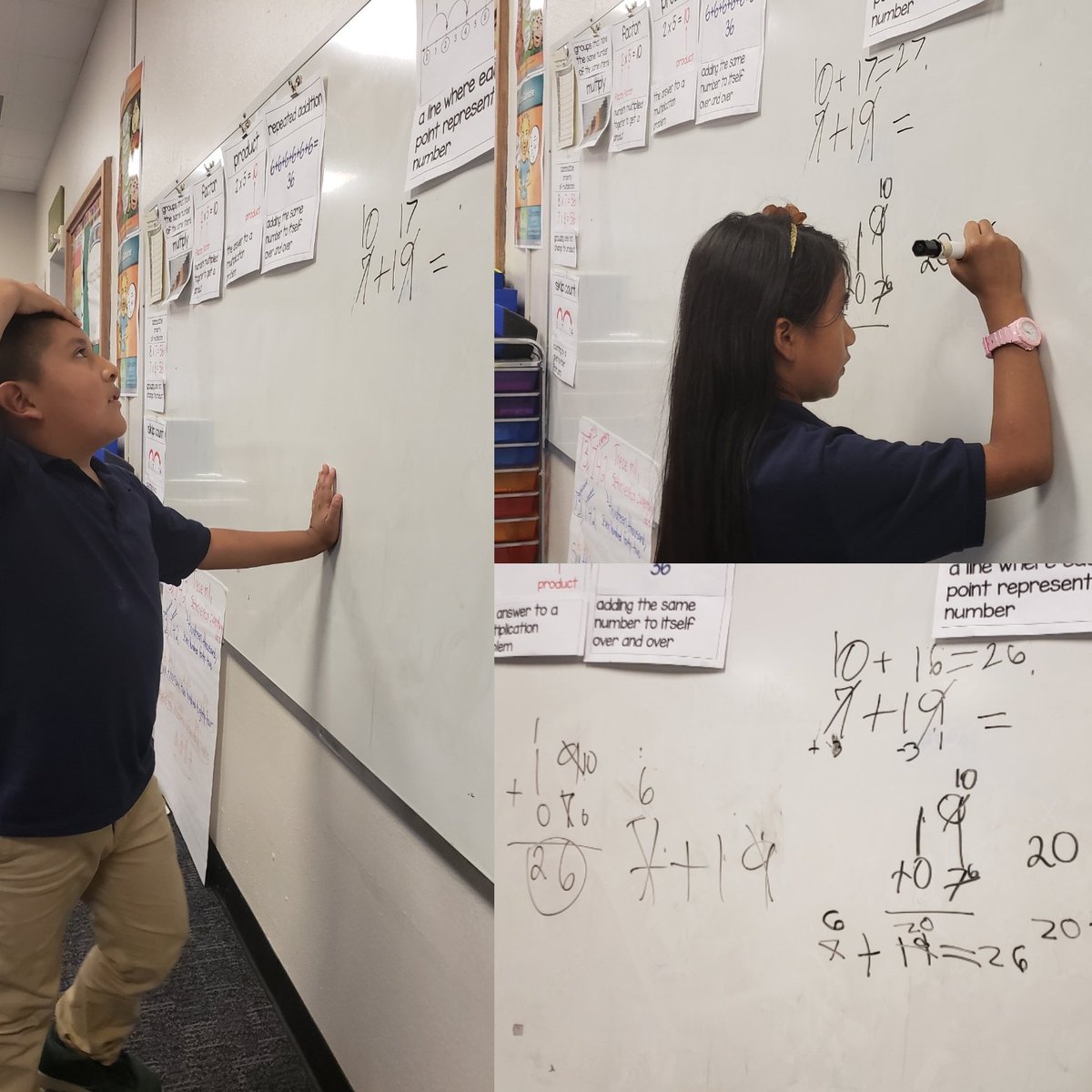 catalinavg88's tweet photo. This number talk is getting interesting! Every time we do it they are thinking a little deeper and I'm seeing more thumbs up🤗 #simpleandpowerful #GameChanger #risdacademy #RISDGreatness #fluency https://t.co/t5Fa737n7B
