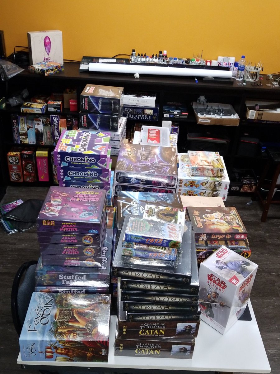 New stock in today! Come in tomorrow to check it out! #boardgames #d12cafe #darkmattercoffee