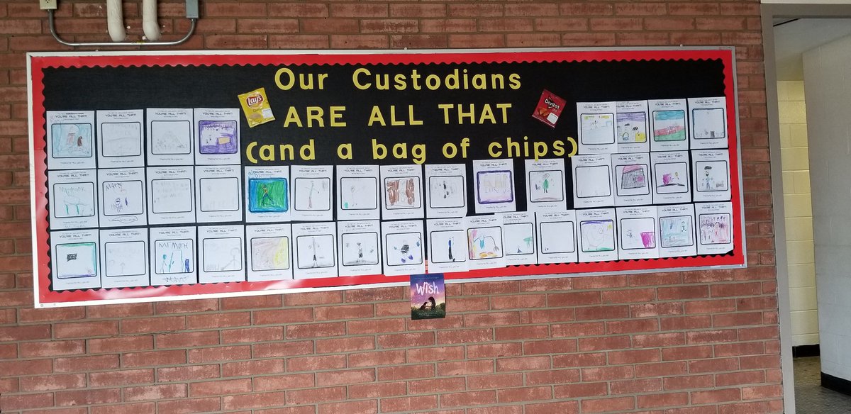 AngelicaBasler's tweet photo. We love our custodians at @BrantnerElem Thank you for making our school SPARKLE! #KingofTheCafeteria #MrMark #WCconnects https://t.co/lYoQ995enj
