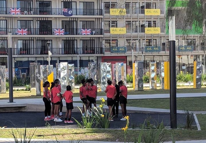 TTOlympic's tweet photo. T&T Girl's National Futsal team had a nice warm up session this evening. ππ½ββοΈπΉπΉππ½β½οΈ
#YouthSummerOlympics #strongertogether #futsal #FutureIsFemale #YouthOlympics2018 #futsal868 #i4tnt #teamttoc #10Golds24 https://t.co/PLp1Um5HCS