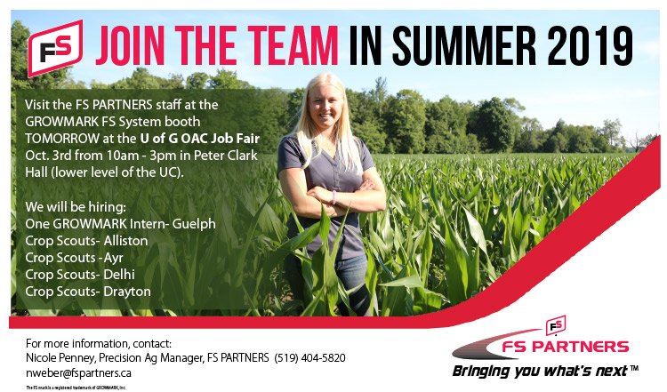 Central_ON_FS's tweet photo. Hey, @OACIntern @uofg STUDENTS!!! Tomorrow, we are at Peter Clark Hall (lower level of the UC) at the University of Guelph. Come visit us to discuss our 2019 summer internships! #StudentsofOAC #GROWMARKLife https://t.co/cisg8386W8