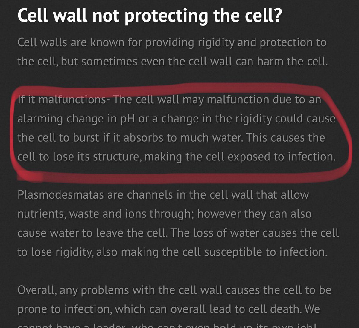 GaryGolgi's tweet photo. @cellwal85408669 
Because of your malfunctions whole cells are dying #cellwarsMrsS18_07 #golgiforthegold https://t.co/ABeZaDPov6