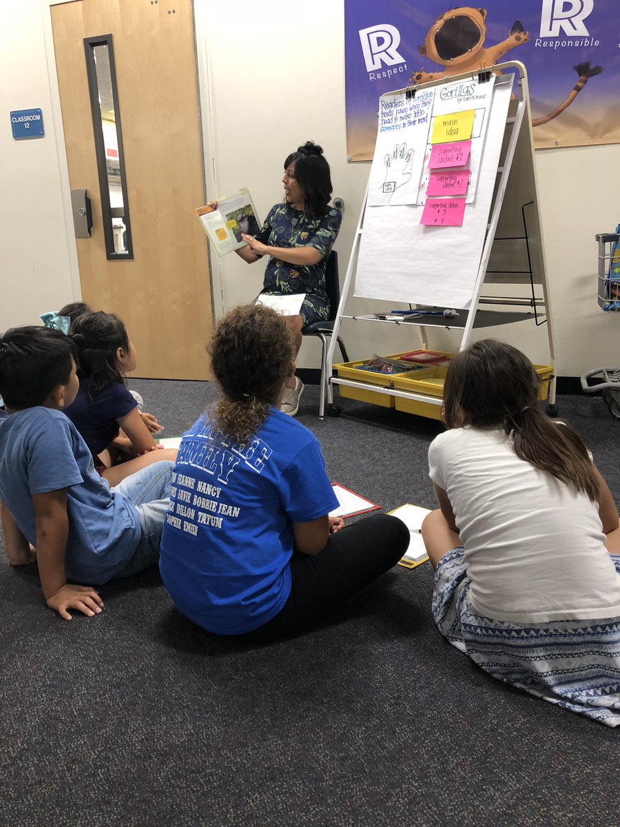 mrstillersharks's tweet photo. Are you teaching the what, by, and why? @karynformano models a #ReadersWorkshop live mini lesson on main idea and supporting details #RowlandReads2.0 #WeAreRusd so grateful for the opportunities Rowland provides to its educators 👩🏼🏫 👨🏻🏫👩🏾🏫 @rusdkids @_JulieMitchell_ https://t.co/JILOxfzrjj