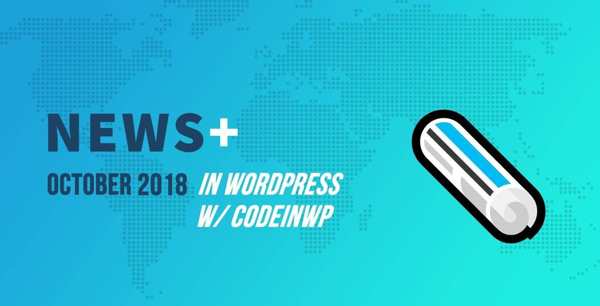 WPezDeveloper's tweet photo. #WPGutenberg Gets Closer, AMP Plugin Gets Better, Pirate Forms Joins #WPForms - October 2018 #WordPress News w/ @CodeinWP - @Adelina_Tuca https://t.co/uvCQma1Oa0 https://t.co/dVrEc2XR1U