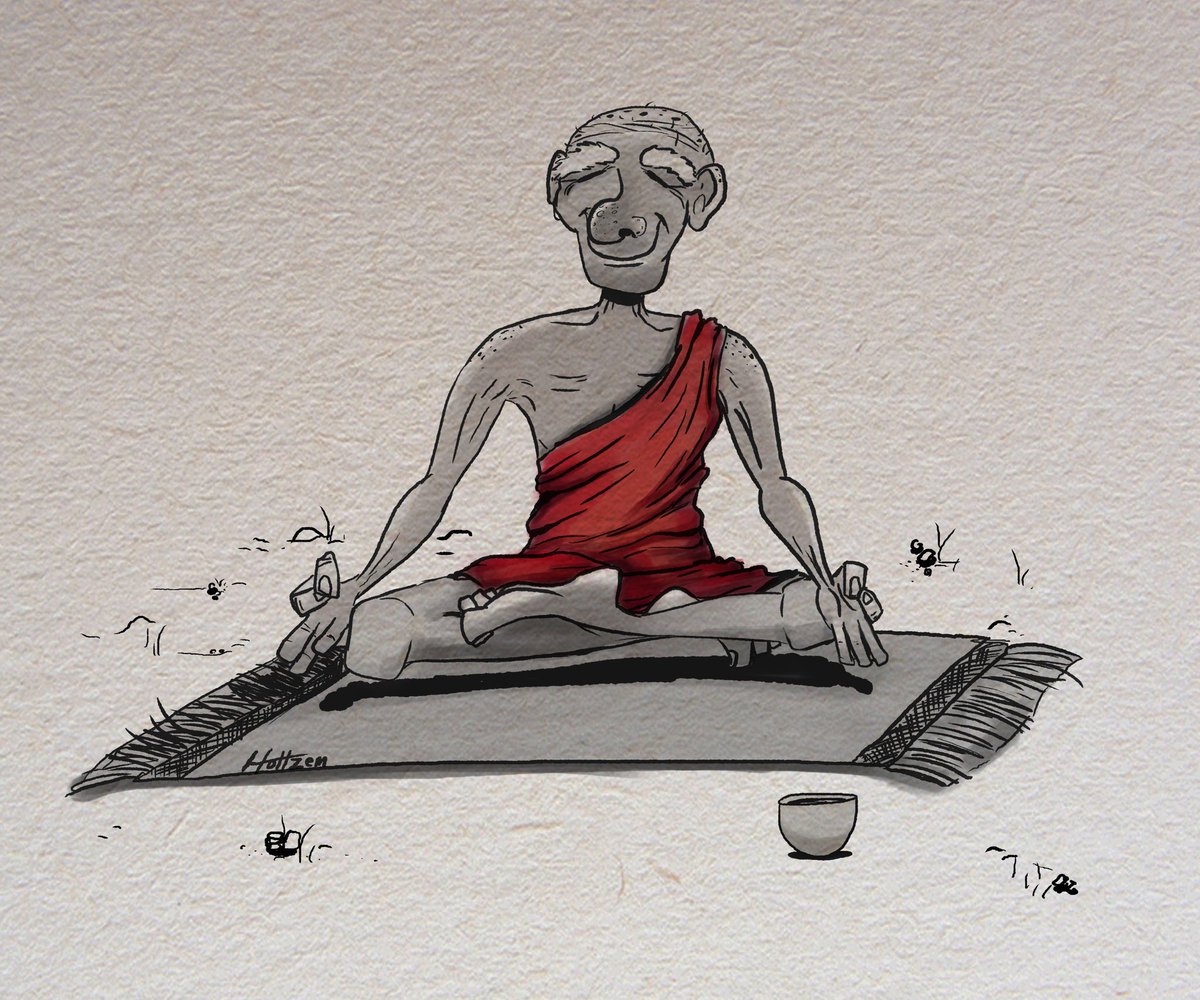 bholtzem's tweet photo. Let’s do this! #InktoberDay2 This guy is so tranquil, so at peace, so rested, that he is floating in happiness.  Maybe it’s from whatever was in his cup. .
.
#inktober #inktober2018 #ink #inkdrawing #sketch #illustrationartists #tranquil #illustration #kidlitart #kidlit #Children https://t.co/SPH24WJDOt