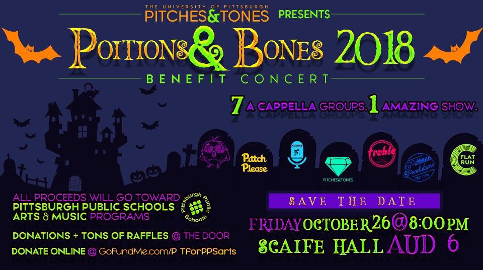 Guys! The <a href="/PittTweet/">University of Pittsburgh</a> a cappella group <a href="/PitchesAndTones/">Pitches and Tones</a> is getting ready for their annual benefit concert that goes to <a href="/PPS_arts/">PPS Arts Education</a>!! Mark your calendars-October 26th at Scaife Hall! Totally family friendly, and an absolute BLAST! 🎃🎃🎃