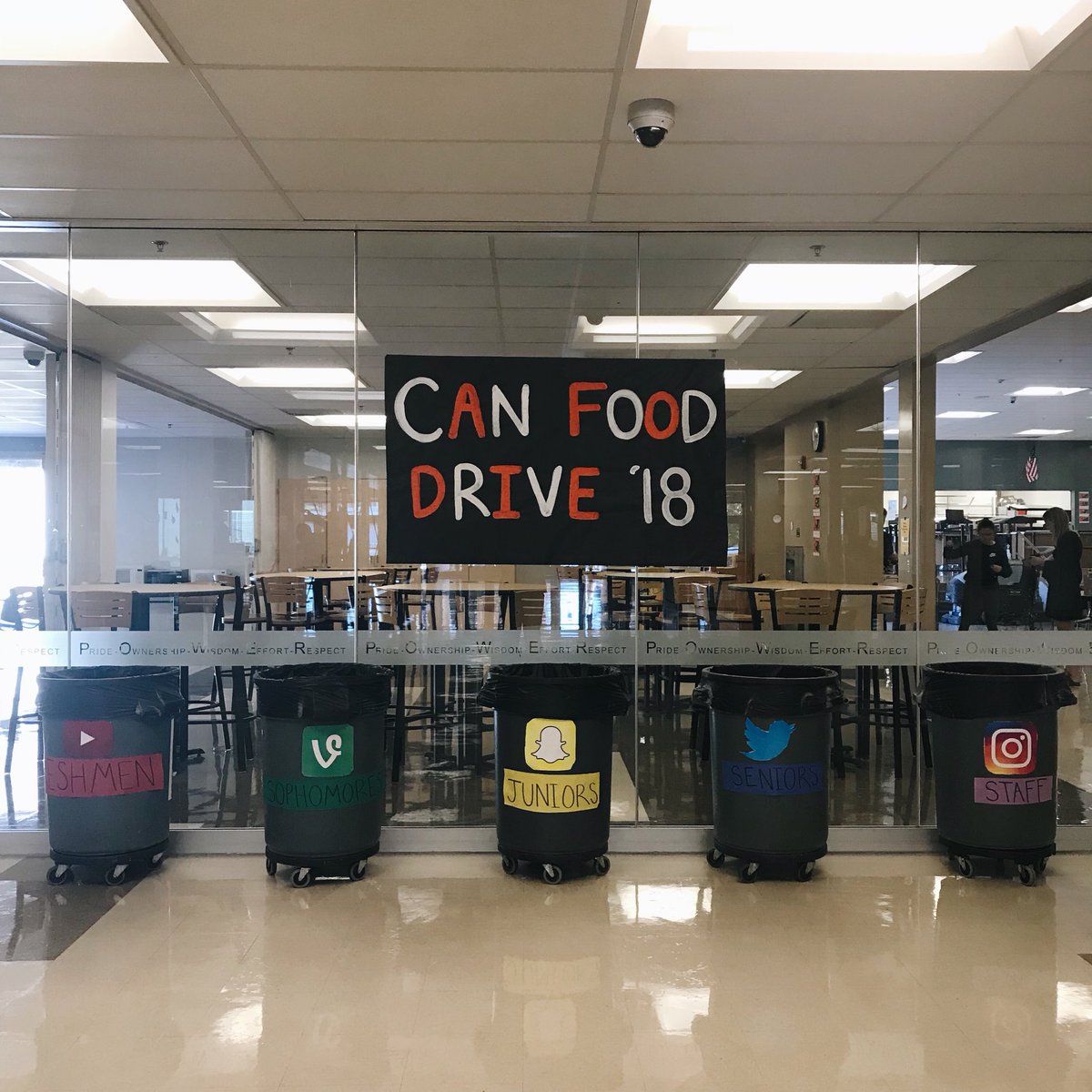 GetMoSpirit's tweet image. Canned food drive starts tomorrow !!