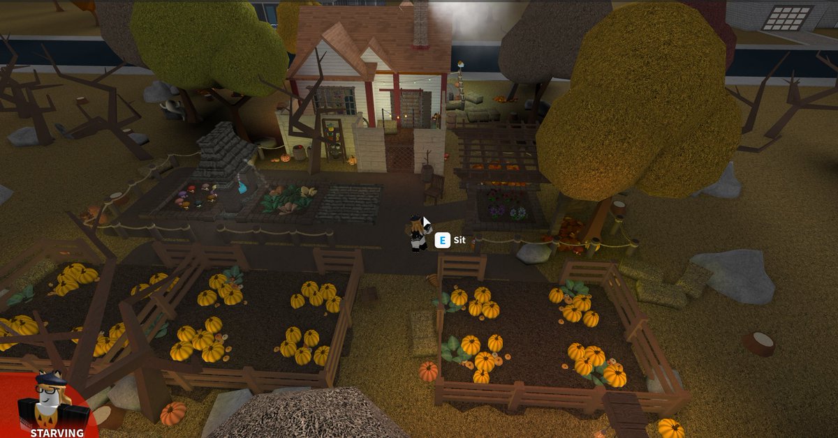 7 On Twitter Additional Photos Tiny Cottage With Small Pumpkin Garden 125k Bloxburg Roblox Welcometobloxburg - roblox bloxburg gardening