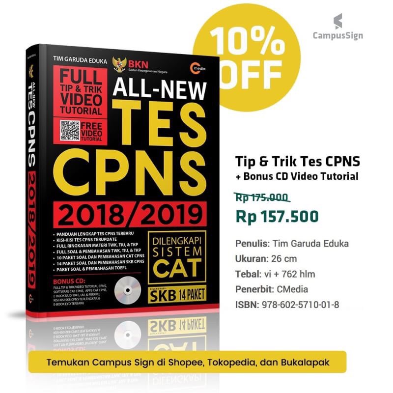 Selalu diskon, silakan kunjungi lapak kami di

shopee.co.id/campussign
bukalapak.com/u/campussign
tokopedia.com/campussign
