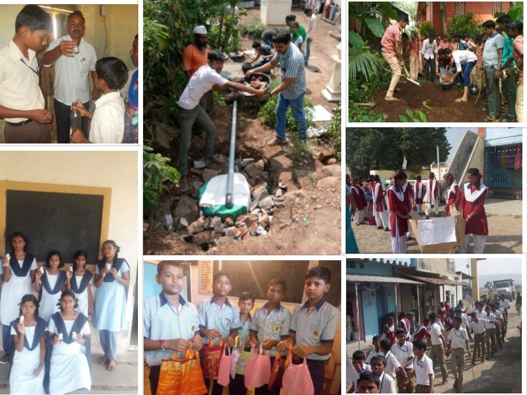 Tribute to Mahatma Gandhi through sanitation drive vigyanashram.wordpress.com/2018/10/03/tri…