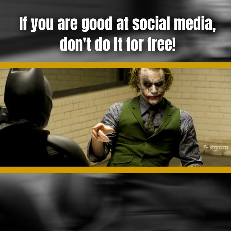 Postgram_com's tweet photo. #Joker #WednesdayWisdom #jokermovie #SocialMedia #DigitalSociety #DigitialTranformation #ChangeIsGood https://t.co/0QhlBXDh7C