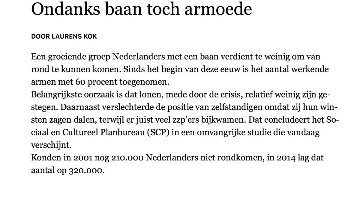 PlusSchuldhulp's tweet photo. Ondanks #baan toch #armoede https://t.co/aW5O6WSHo2