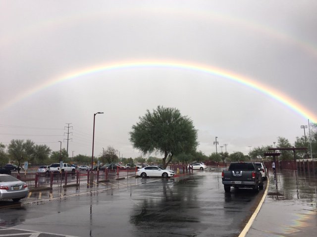 matthewgeorgia's tweet photo. In addition to some much needed rain, we had some beautiful skies today at @CChsChampions . #LiveHereLearnHere #BeAChampion https://t.co/x6NNpsqDEP