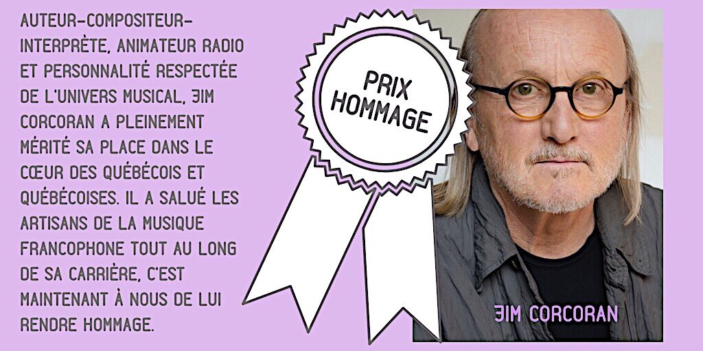 SOCANmusique's tweet photo. JIM CORCORAN ⭐️ PRIX HOMMAGE
#GalaSOCAN2018 #SOCAN #Culture #CultureQC #QC #Montreal #MTL #Auteur #Compositeur #Interprète #Éditeur #SOCANmusique #Musique #MusiqueQC #prixhommage #jimcorcoran https://t.co/VcY28hqiOr