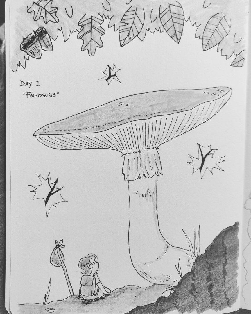 squidsticks's tweet photo. #Inktober Day 1 and 2! Looking forward to getting more practice in this month, feeling fairly rusty. https://t.co/GYde0bZqgM