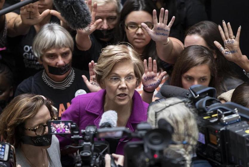 BostonGlobe's tweet photo. They're outraged, and women politicians aren't afraid to show it. https://t.co/dz7MKVAqjt https://t.co/SGgswpJ5P3