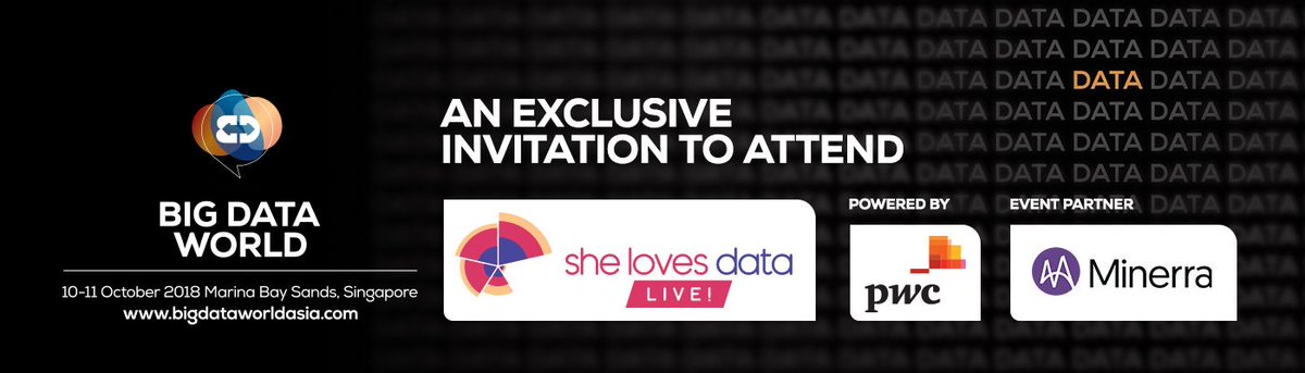 minerrabi's tweet photo. Join Minerra's founder Steve Remington in She Loves Data Live! at Big Data World Asia on 10/10/2018 at 2:30 pm to 3:00 pm for a presentation called:

Analytics Basics: The 5 Things they probably won't teach you in boot camp

More info and register: https://t.co/iPMTybUUWL https://t.co/35AkXLcaJ1