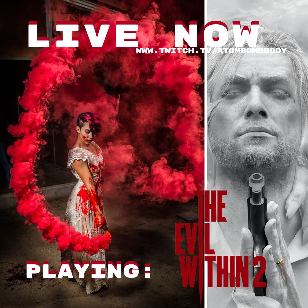 AtomBombBody's tweet image. Live now! Spooktober begins with Evil Within 2. twitch.tv/atombombbody #evilwithin2 #twitch #twitchtv #twitchstreamer #twitchgirls #twitchaffiliate #supportallstreamers #twitchstream #twitchkittens #twitchgaming #twitchgirl #twitchstreaming #twitchtvstreamer #twitchstreamers