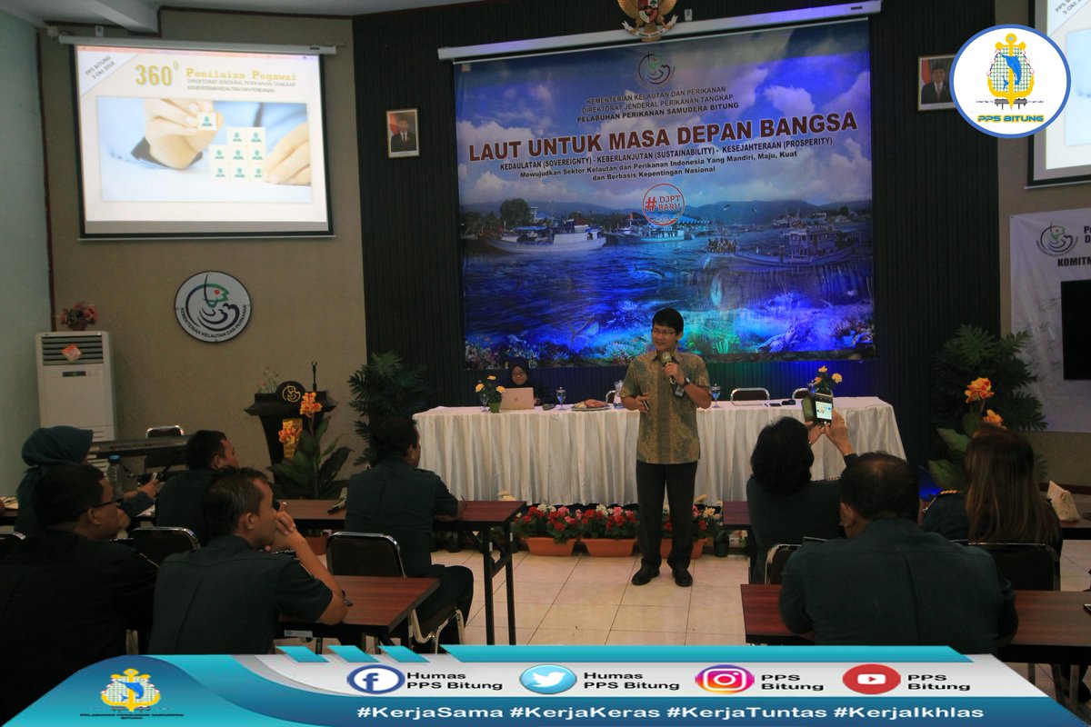 Humas_PpsBitung's tweet photo. Sosialisasi Penilaian Prilaku Non Disiplin Presensi 360 oleh Pak Adi dan Ibu Sukma dari Bagian SDM Aparatur DJPT di PPS Bitung. @djpt_kkp @mzulficar @batubara_henry https://t.co/8DQfMU1MY8