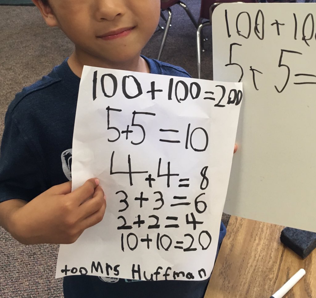 MrsHein1's tweet image. Favorite part of my work day. This K student told me he had a surprise for me in his cubby. When you’re thinking about math at home because you ❤️ it! A win all around! #TOESmath