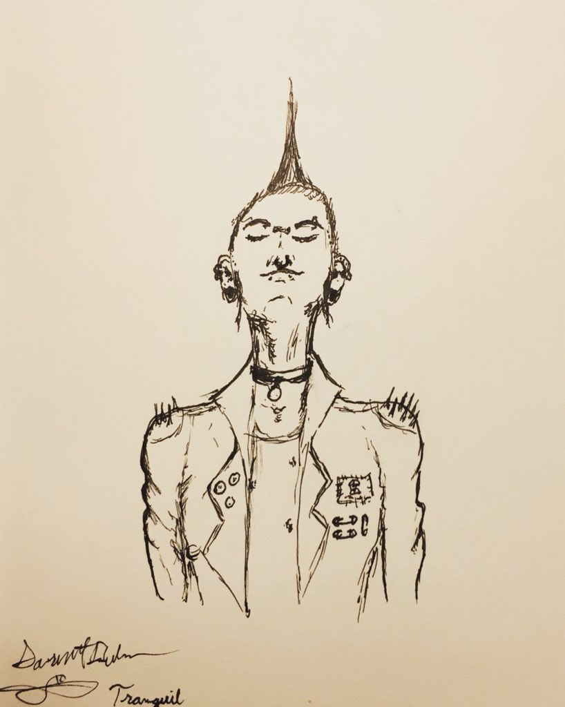 IconicRing's tweet photo. RT @GarrettBurnham: Inktober day 2. Wanted to juxtapose her peaceful look with an intense concert in the back but that’ll have to wait for now. #inktober #inktober2018 #punkgirl #punklook #punksketch https://t.co/U6HQ545IBg