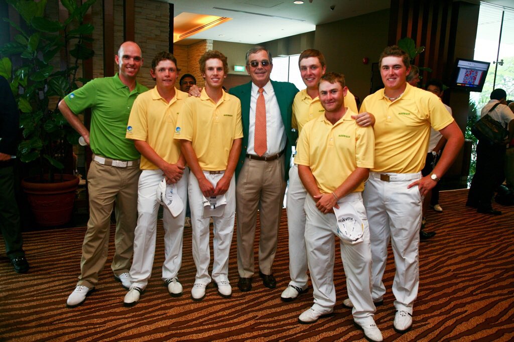 Throwback to the first <a href="/AAC_Golf/">Asia-Pacific Amateur Championship</a> played in Singapore 🇸🇬 <a href="/GolfAust/">Golf Australia ⛳️</a> <a href="/TheMasters/">The Masters</a> <a href="/TheOpen/">The Open</a>