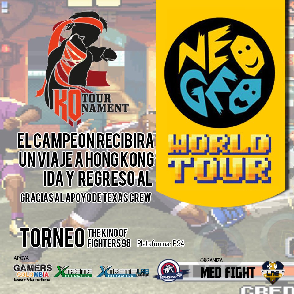 TiendaGamersCo's tweet photo. Y del mismo modo, el premio de #KOF98 ha sido mejorado y en vez de recibir dinero, recibirá un viaje ida y regreso al Neo Geo World Tour de 2019 gracias a #TexasCrew #TxCrewFGC #KOT2018
Sigue en IG nuestra cuenta de @lne.co https://t.co/L8UvisGK9A https://t.co/70UUfFyfUO