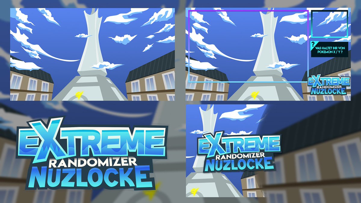 Skubbl on X: Pokemon X Extreme Nuzlocke Randomizer. Background, Overlay  Logo