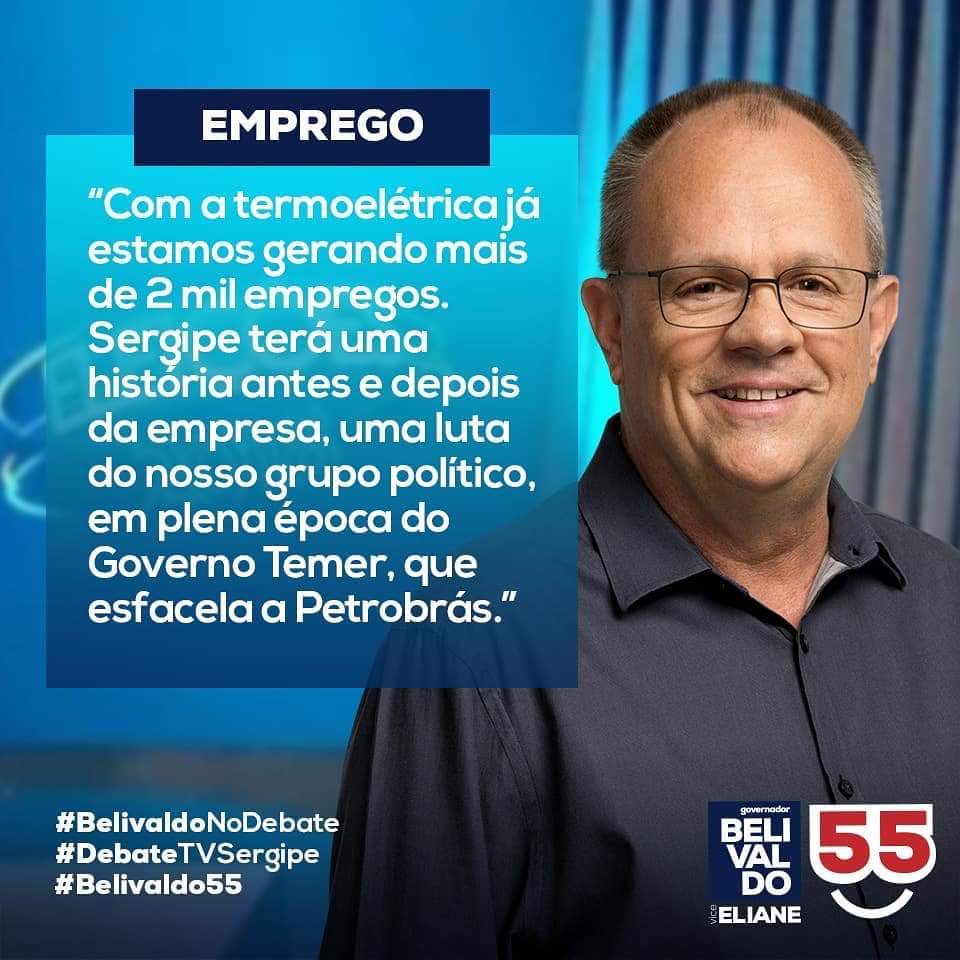 WalterCosta_aju's tweet photo. @belivaldochagas mesmo com um país em crise, sempre pensa em gerar emprego para população sergipana!
#Belivaldo55 #BelivaldoNoDebate #ChegouPraResolver https://t.co/ECi3TMsGm5