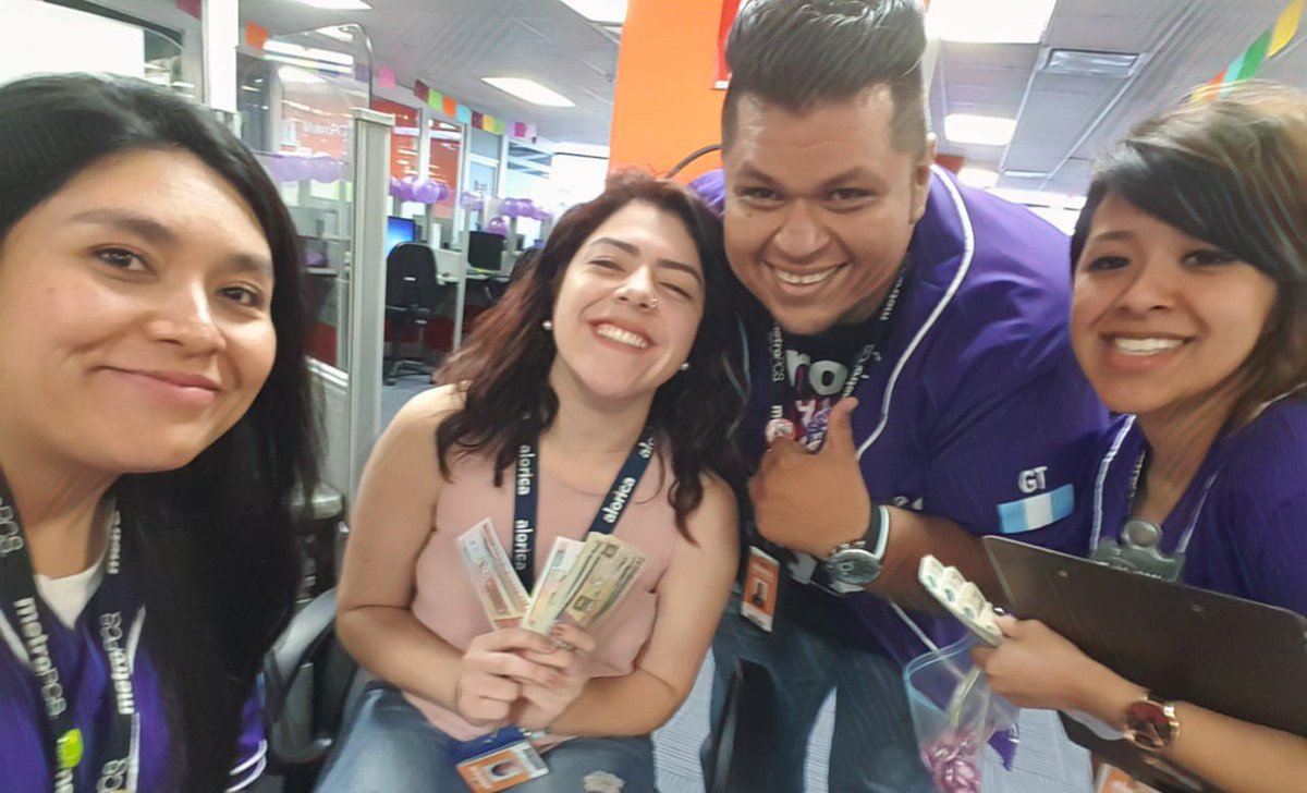 TeamDexGuate's tweet photo. Wagner and Melanie representing #TeamDex and getting big kudos from their customers!! They both know #EveryCallCounts @PurpleSquadGT @Josie_MPCS @Greg_MPCS https://t.co/KY8N2aktkF
