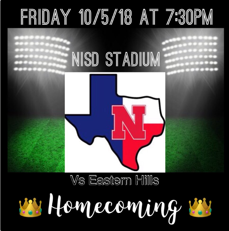 LilLundn's tweet photo. Only 3 more sleeps and the best night will be here. Nothing quite like Friday Night Lights. Let’s cheer our @NWTexanFootball to a victory. Be there. #FNL #NorthwestTexaNs #Homecoming https://t.co/rbYUuj6cR3