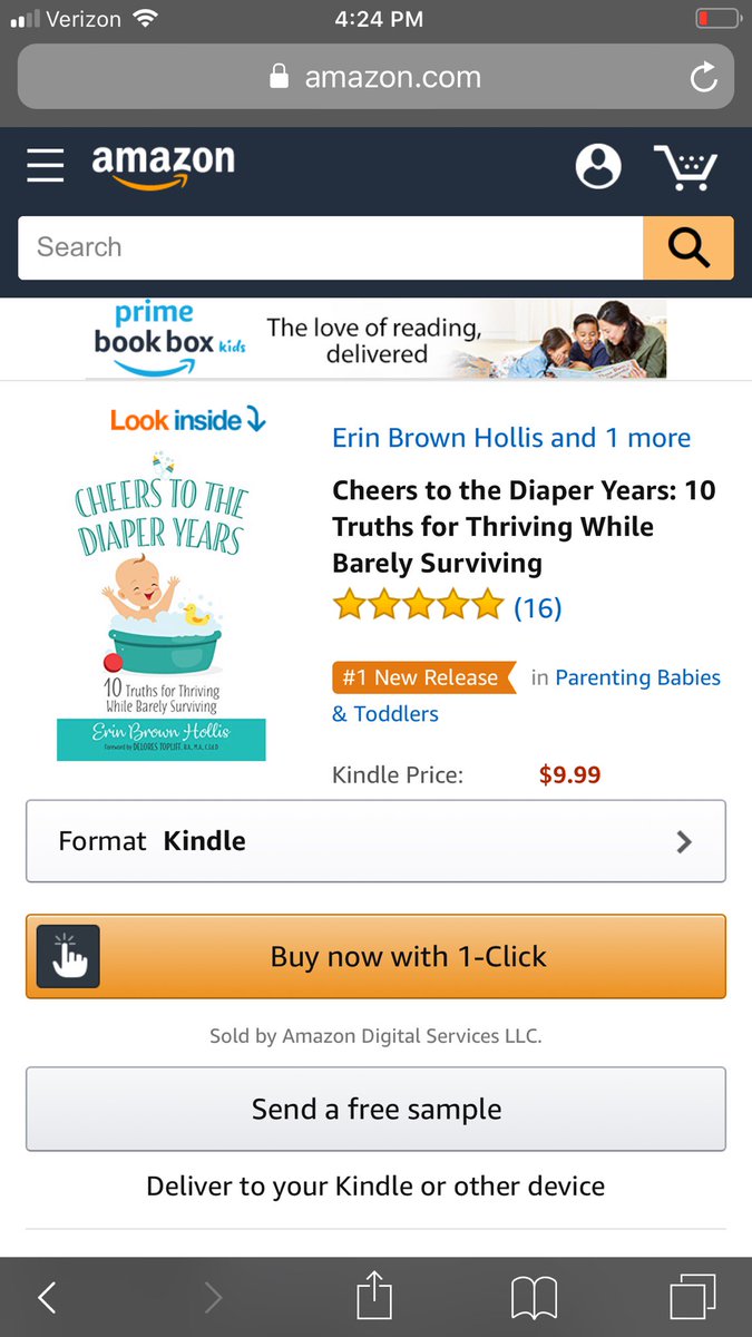 Congrats to <a href="/ErinBrownHollis/">Erin Brown Hollis</a>! Her new release is #1 on Amazon #babiesandtoddlers