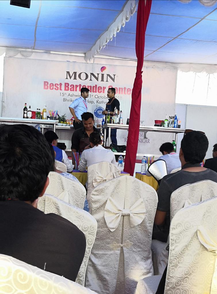 Monin Best Bartender contest. #monin