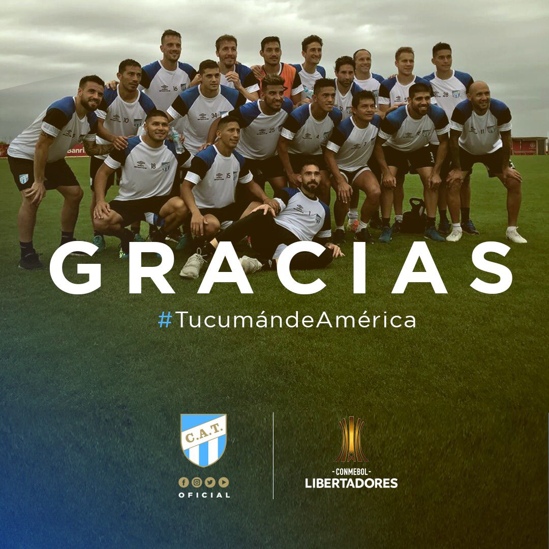 ATOficial's tweet photo. ¡GRACIAS ATLÉTICO TUCUMÁN! 👏💙🇦🇷
•
Por enseñarnos a soñar.
Por cumplir nuestros sueños.
Por llevar el deporte de la provincia a lo más alto que jamás haya llegado.
Por unir a todo el país en un mismo grito. https://t.co/1FxEvJKw4r