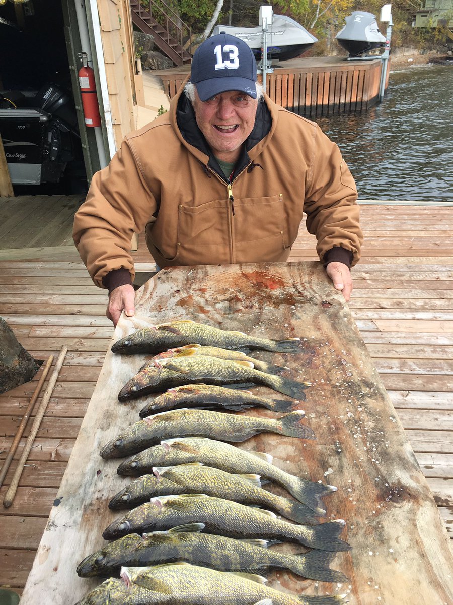 pythesportsguy's tweet photo. The Golden Jet pounding them on Lake of the Woods today while wearing his Teemu cap. @staylorsports @TheTimDonovan @TGCTS @WpgJetsPR @RobertYoung316 @NHLBlackhawks https://t.co/mAYGXXM5DU