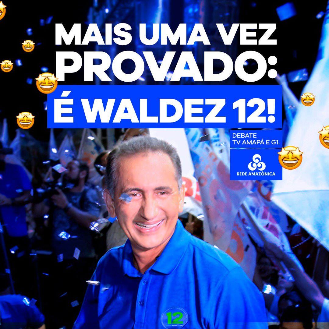 waldezoficial's tweet photo. #DebateAP #Eleições2018
#EquipeW12 #Waldez12 https://t.co/YH6Ifpgmnq