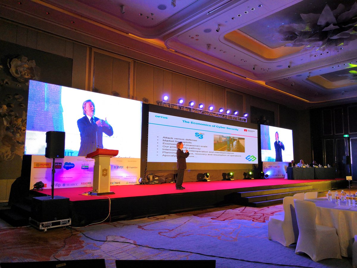 ReadMeSriLanka's tweet photo. We're building more and more interconnectivity into our systems and that in turn affects cybersecurity to a greater extent, comments Michael Johnson here at #NITC2018
Live coverage powered by @FriMi_lk https://t.co/4HkY1zxxBS