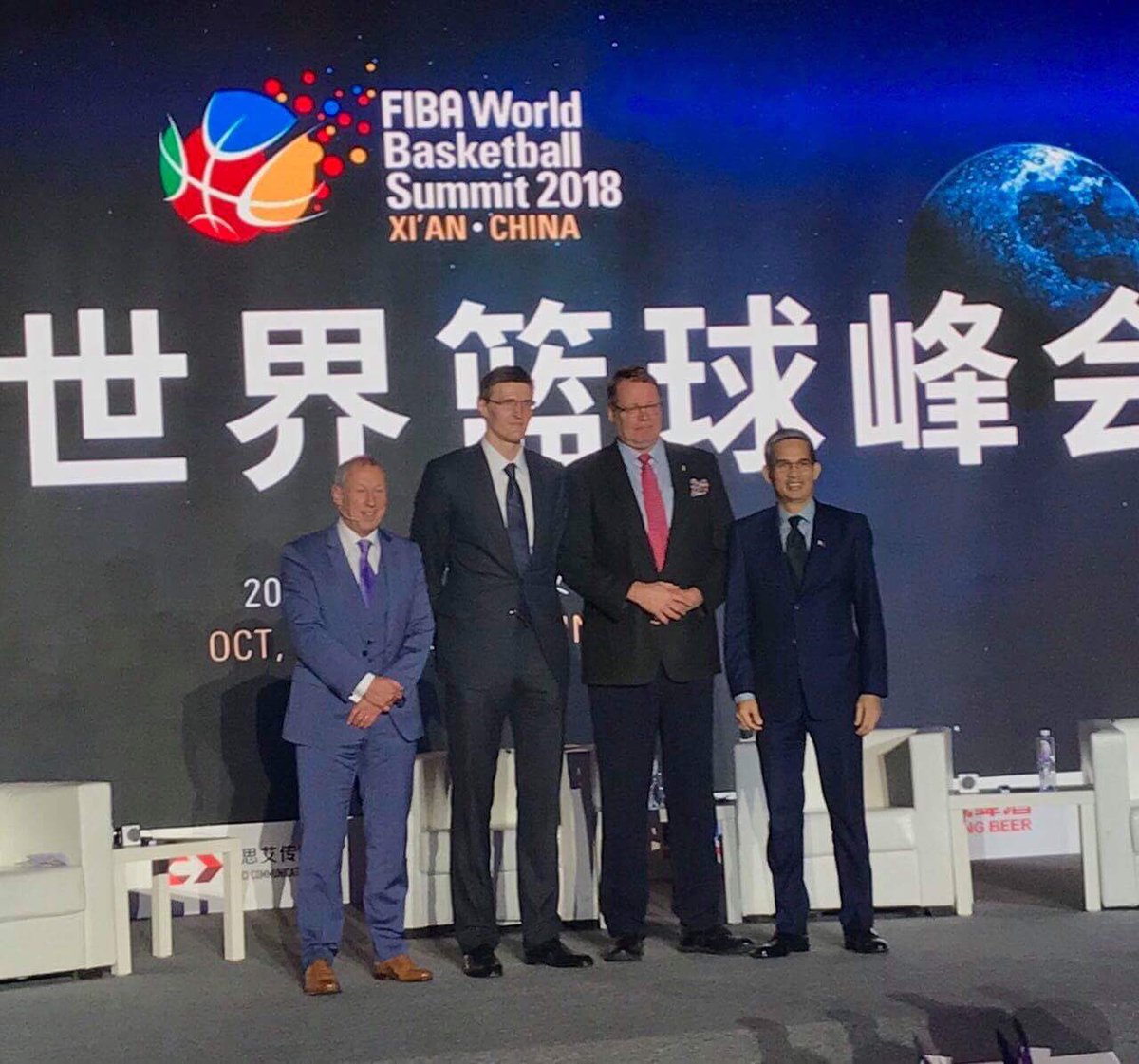 OneSportsPHL's tweet photo. .@officialSBPinc President @APan9 on stage with Andrei Kirilenko, president of the Russian Federation of Basketball, and Antti Zitting, president of the Finnish Basketball Federation.
(via SAP Ryan Gregorio) #WorldBasketballSummit https://t.co/PR1HXksINE