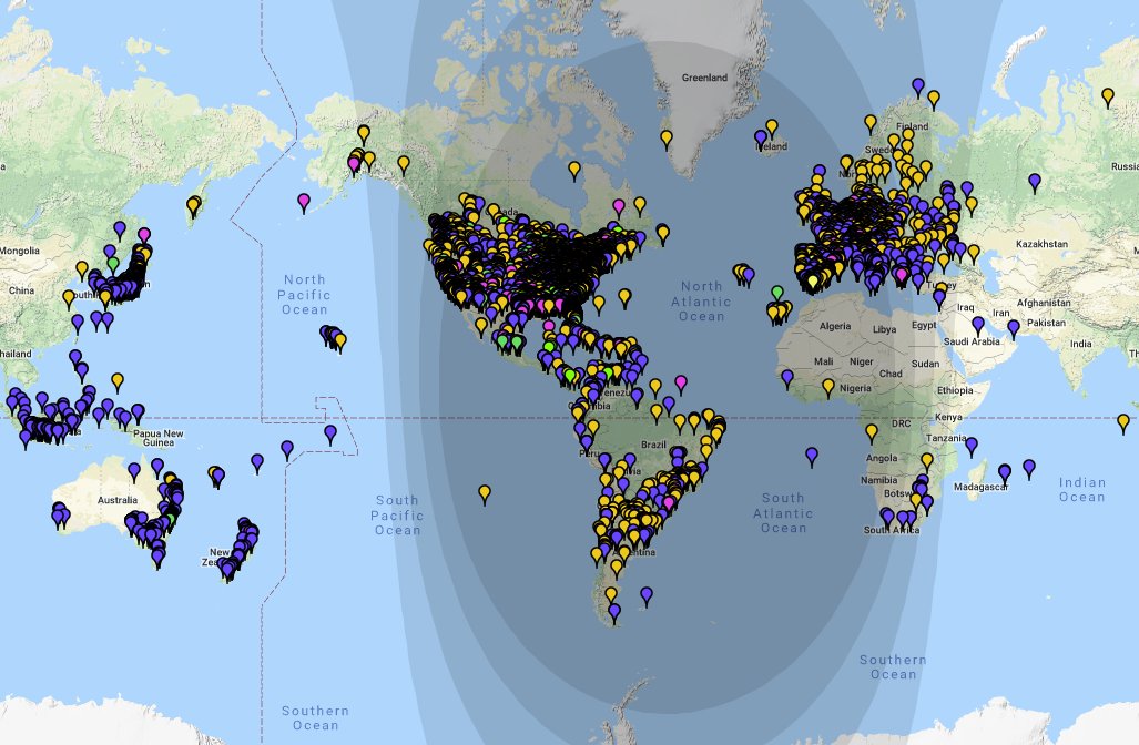 cuoops's tweet photo. One week of monitoring #FT8 with an #airspy #HFPlus, R2/Spyverter and the V3 direct sampling. 62949 reports, 6903 grids, 8556 calls and 124 countries. https://t.co/p0kcWOCXUd
